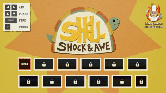 The Shell Shock & Awe title screen